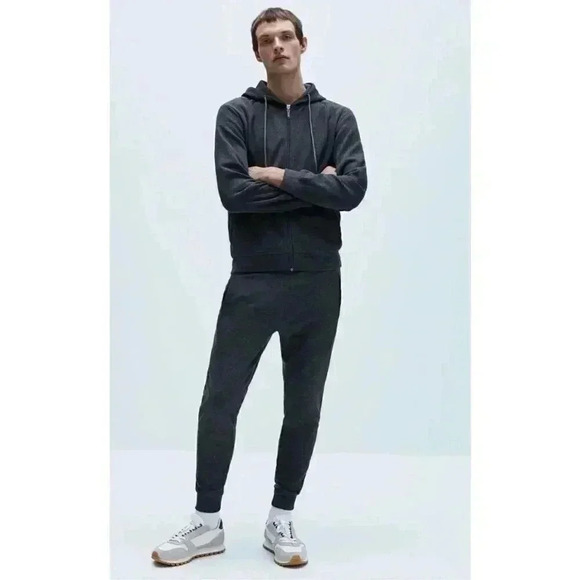 Zara NWOT Unisex Gray Hoodie size small - Picture 1 of 7